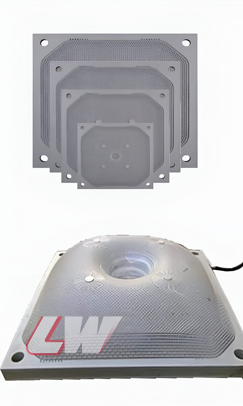 Membrane filter plates in three sizes