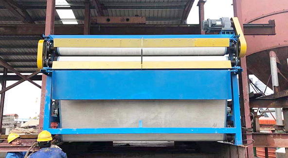 loway belt filter press project case for Cattle farm dewatering