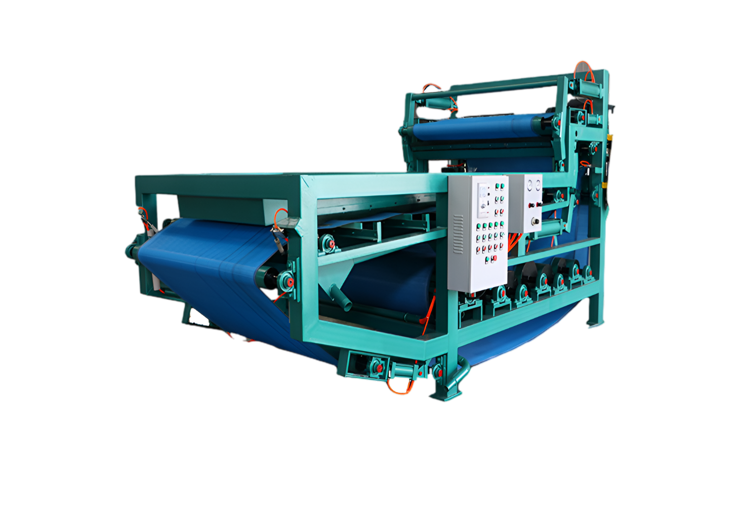 Loway high-pressure belt filter press — continuous-operation alternative.