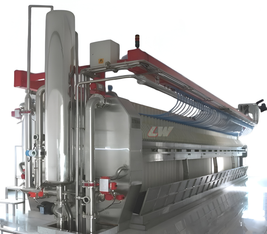 Loway automated filter press for beer proces dewatering food industry