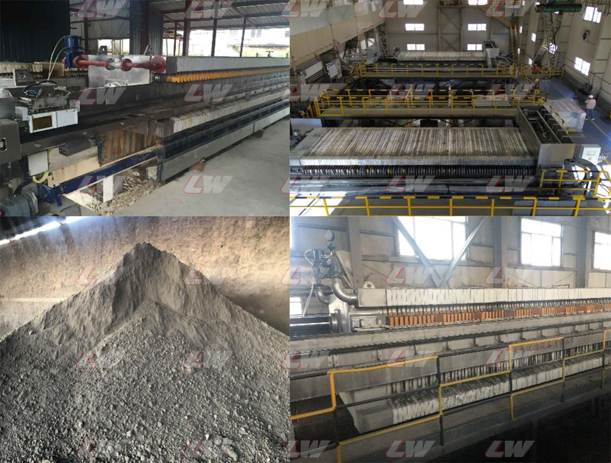 Filter press site for new energy / battery material processing