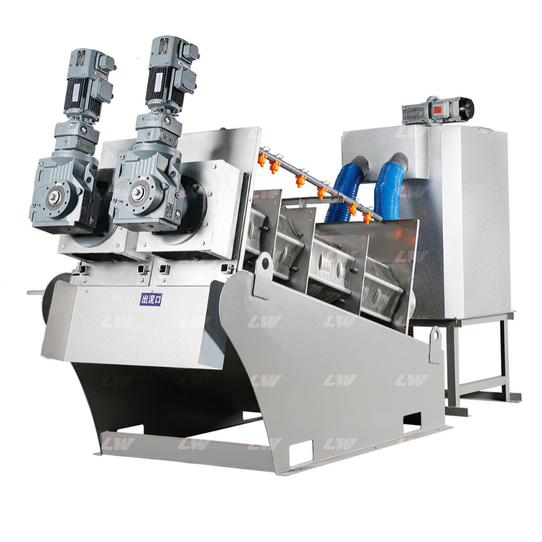 Multi Disc Screw Press with Automatic Cleaning for Organic Wastewater Loway Equipment
