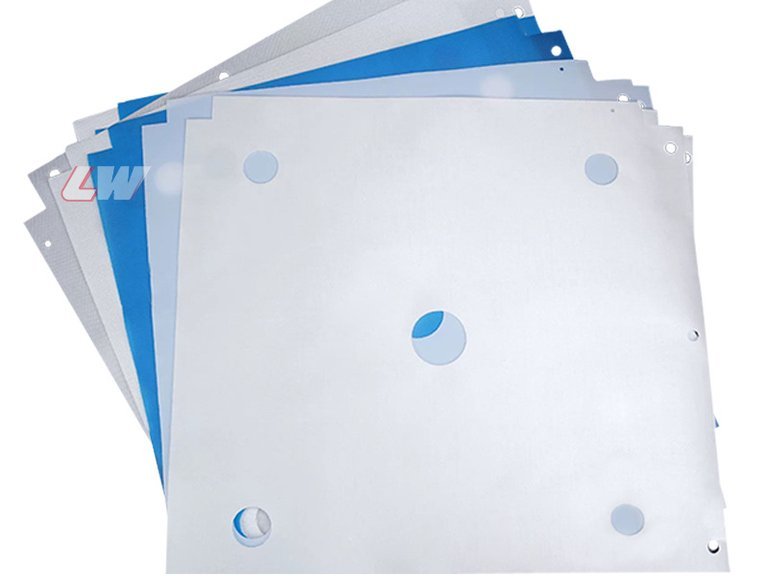 Loway filter press cloths, monofilament and multifilament, laser-cut